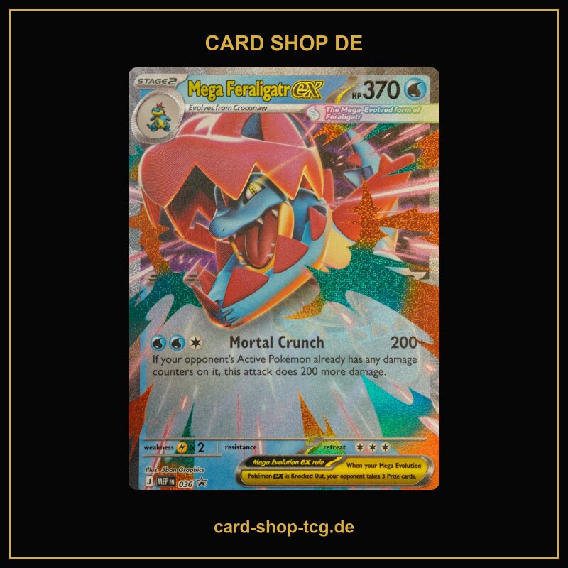 Mega Feraligatr ex · 036 · MEP · Full Art · Englisch (EN)