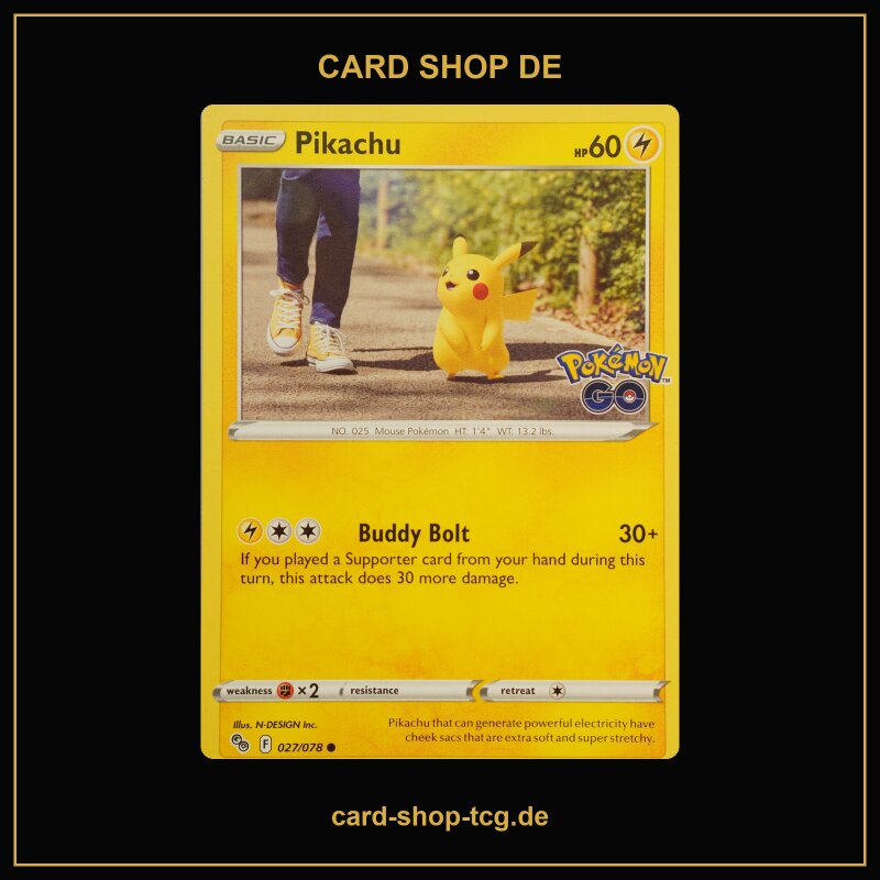 Pikachu · 027/078 · PGO · ● · Standard · Englisch (EN)