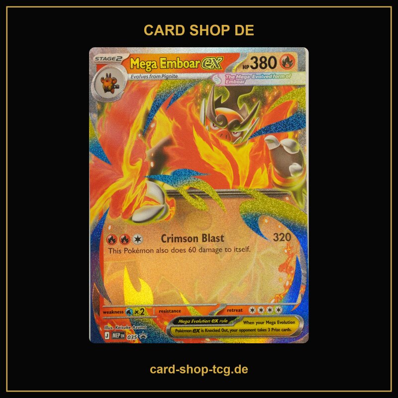 Mega Emboar ex · 035 · MEP · Holo · Englisch (EN)