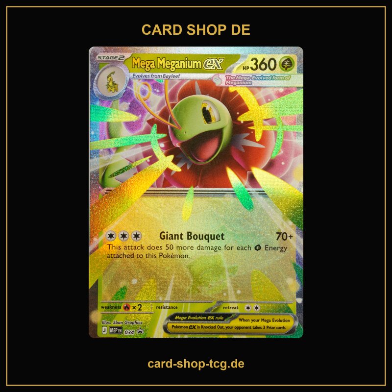 Mega Meganium ex · 034 · MEP · Holo · Englisch (EN)
