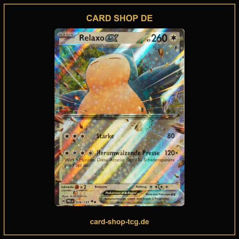 Relaxo ex · 076/131 · PRE · Holo · Deutsch (DE)