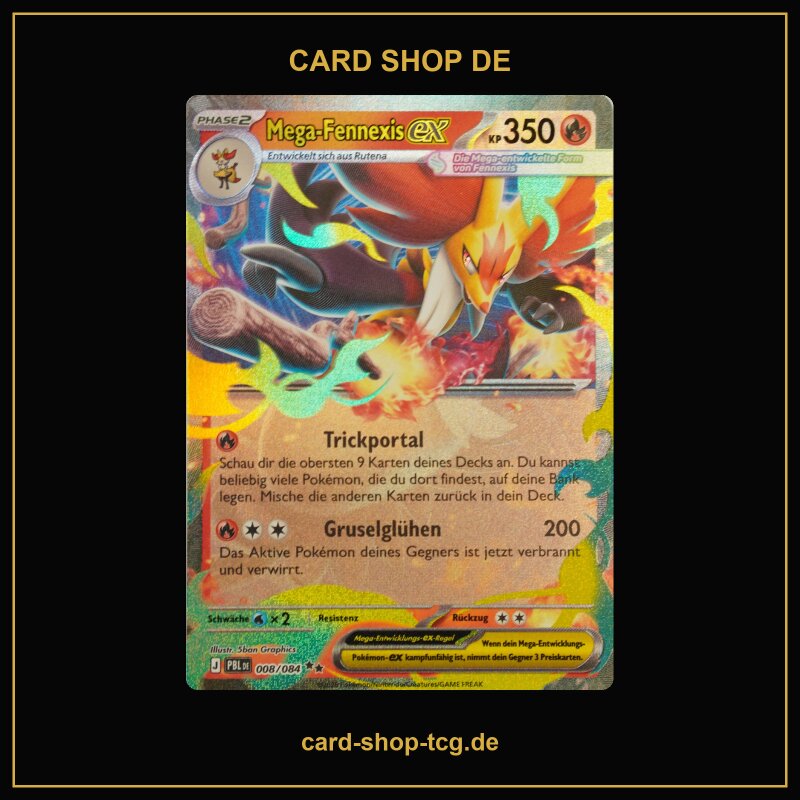 Mega-Fennexis-ex · 008/084 · PBL · ★ · Holo · Deutsch (DE)
