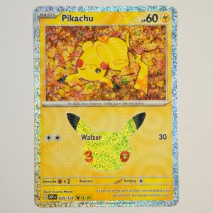 Pikachu · 035/128 · 30th · Pikachu Rare · Deutsch (DE)
