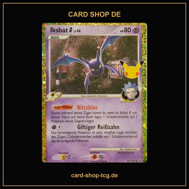 Iksbat · 47/127 · 30TH · Uncommon · Holo · Deutsch (DE)