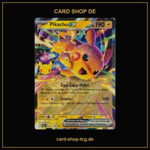 Pikachu-ex · 054/128 · 30th ·...