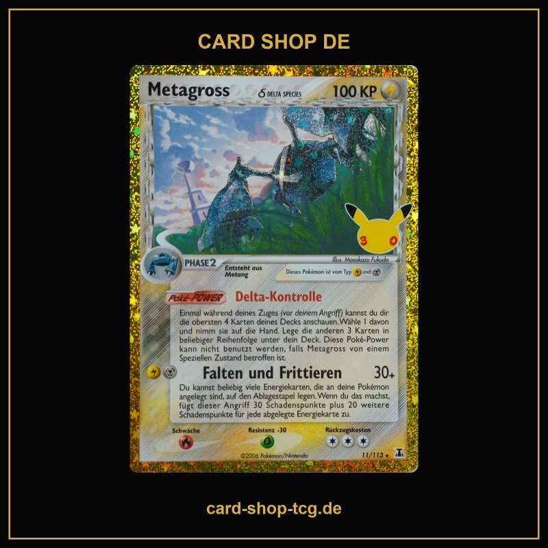 Metagross · 11/113 · 30th · ★ · Holo · Deutsch (DE)