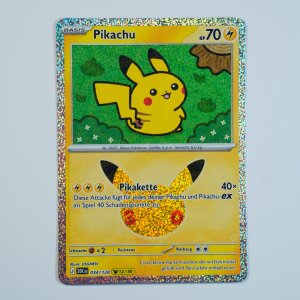 Pikachu 12/30 · 034/128 · 30th ·...