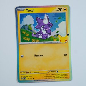 Toxel · 058/128 · 30th · Holo...