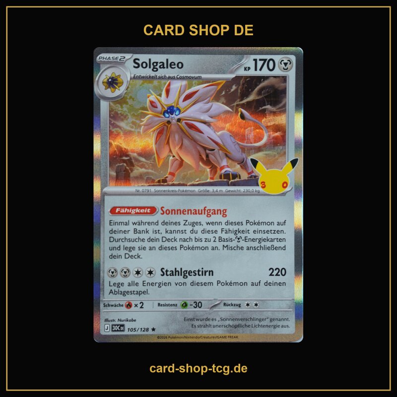 Solgaleo · 105/128 · 30th · Deutsch (DE)