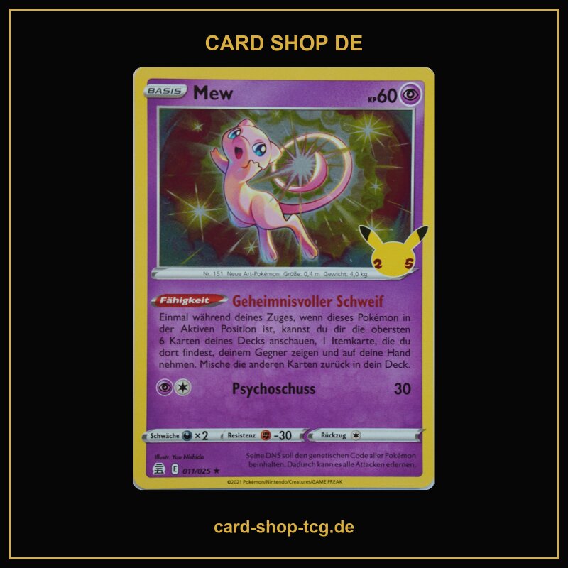 Mew · 11/25 · cel25 · Standard · Deutsch (DE)
